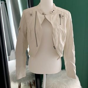 White Leather Jacket